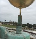 This is an old reveolving truck but the stem of the gold ball was pretty rusted and corroded.
